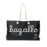Bagallo Nero Black Weekender Bag - Travel, Beach & Gym Tote