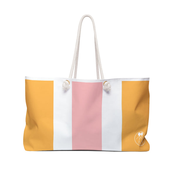 Midday Glow Tote Bag - Blush & Gold Summer Beach Collection