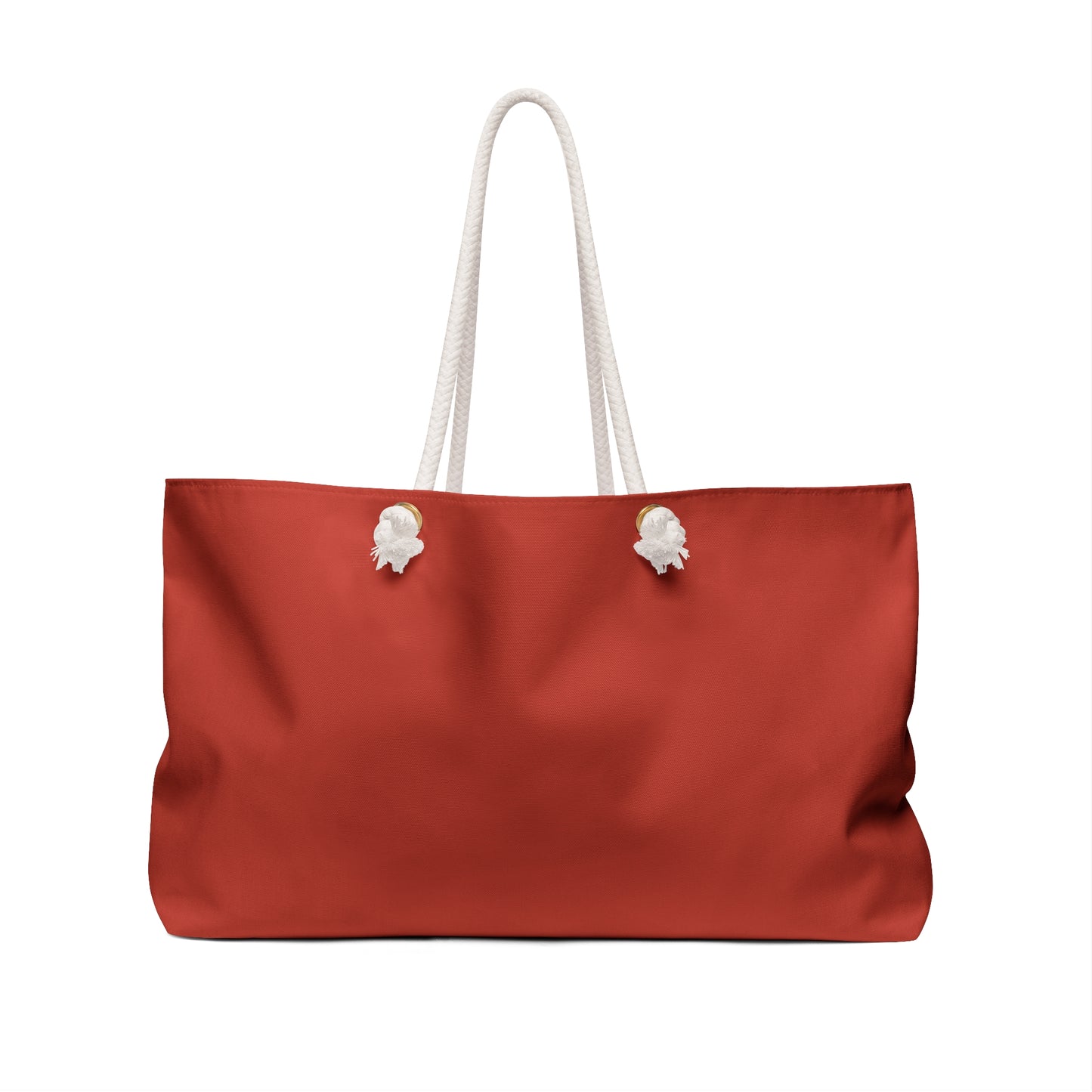 Rust Red Polka Dash Weekender Bag