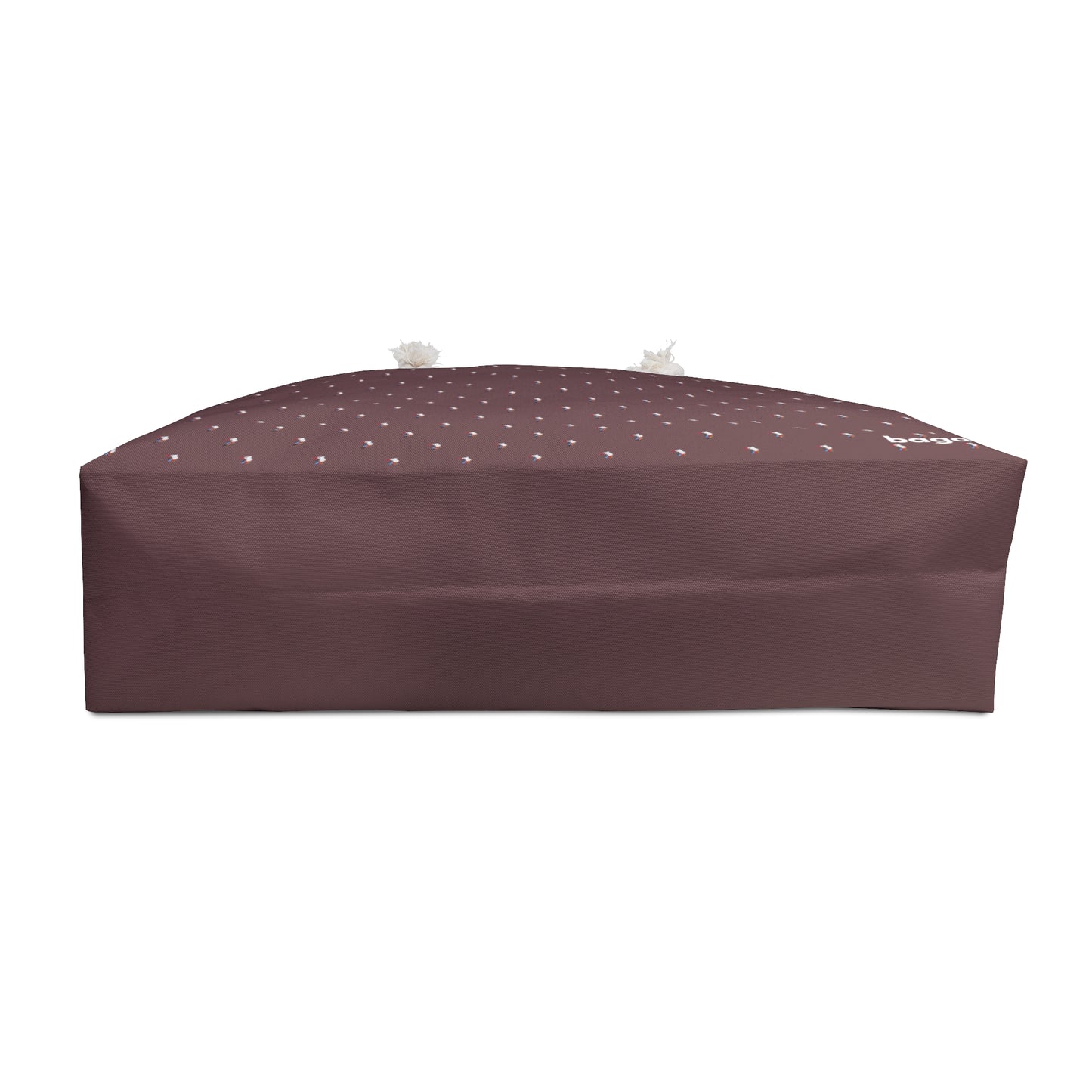 Polka Dot Weekender Bag - Chocolate Brown Travel Tote